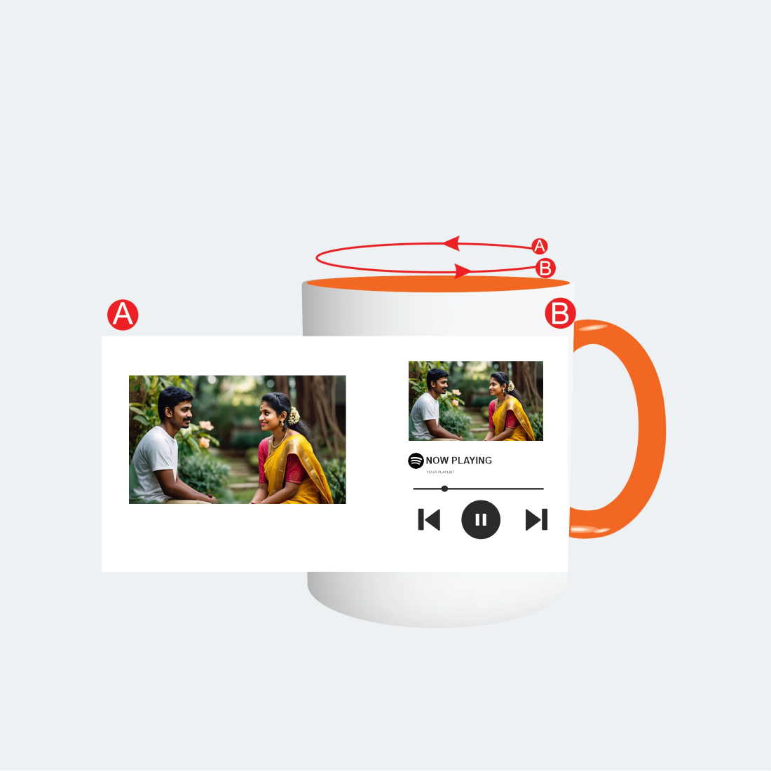Personalized Printed Coffee Mug (Set/Single)