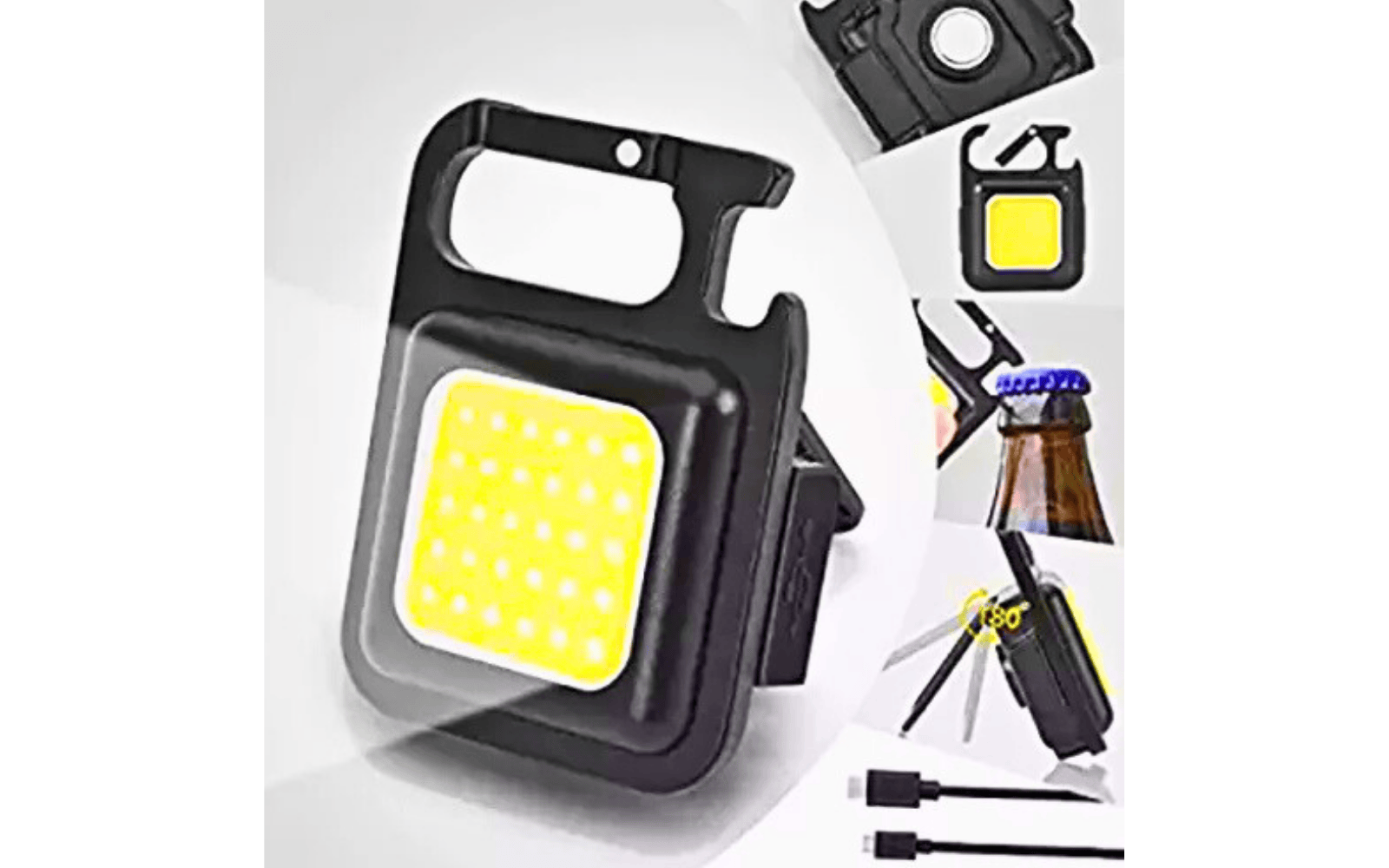 Mini COB Keychain Flashlight