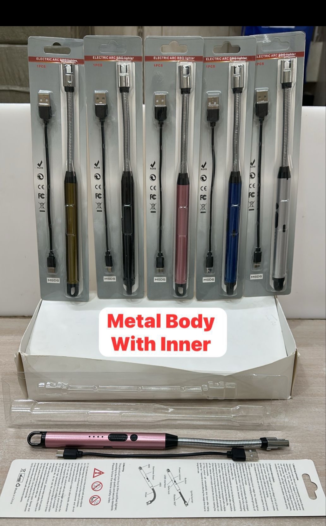 Electric rechargeable gas
