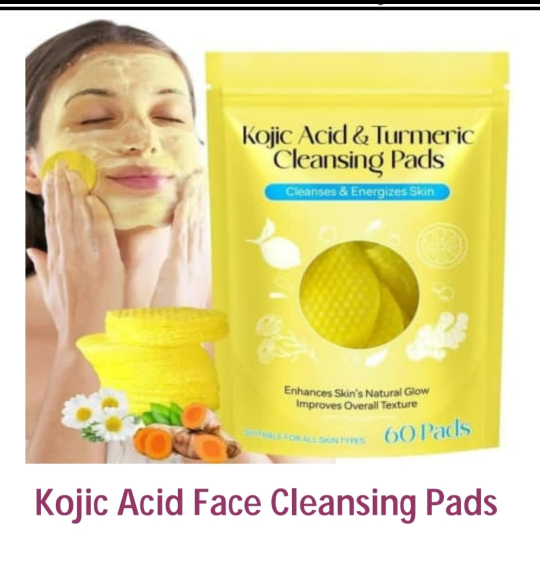 Kojic and turmeric cleansing pad