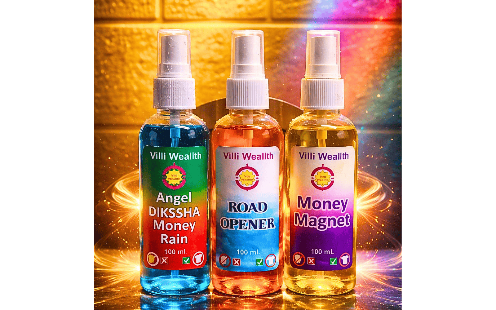 Angel Dikssha Money Rain + Road Opener + Money Magnet Spray Combo (Pack of 3, 100ml Each)