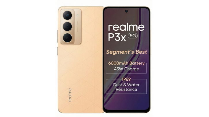 Realme P3x 5G (6000mAh Battery, 45W Fast Charge, IP69) | Powerful Budget 5G Smartphone