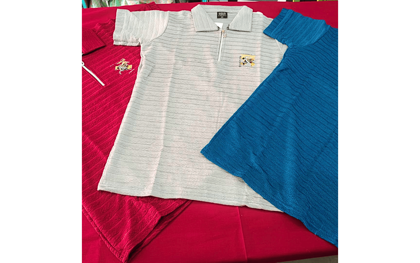 Men’s Premium Textured Polo T-Shirt | Zip Neck Casual Wear