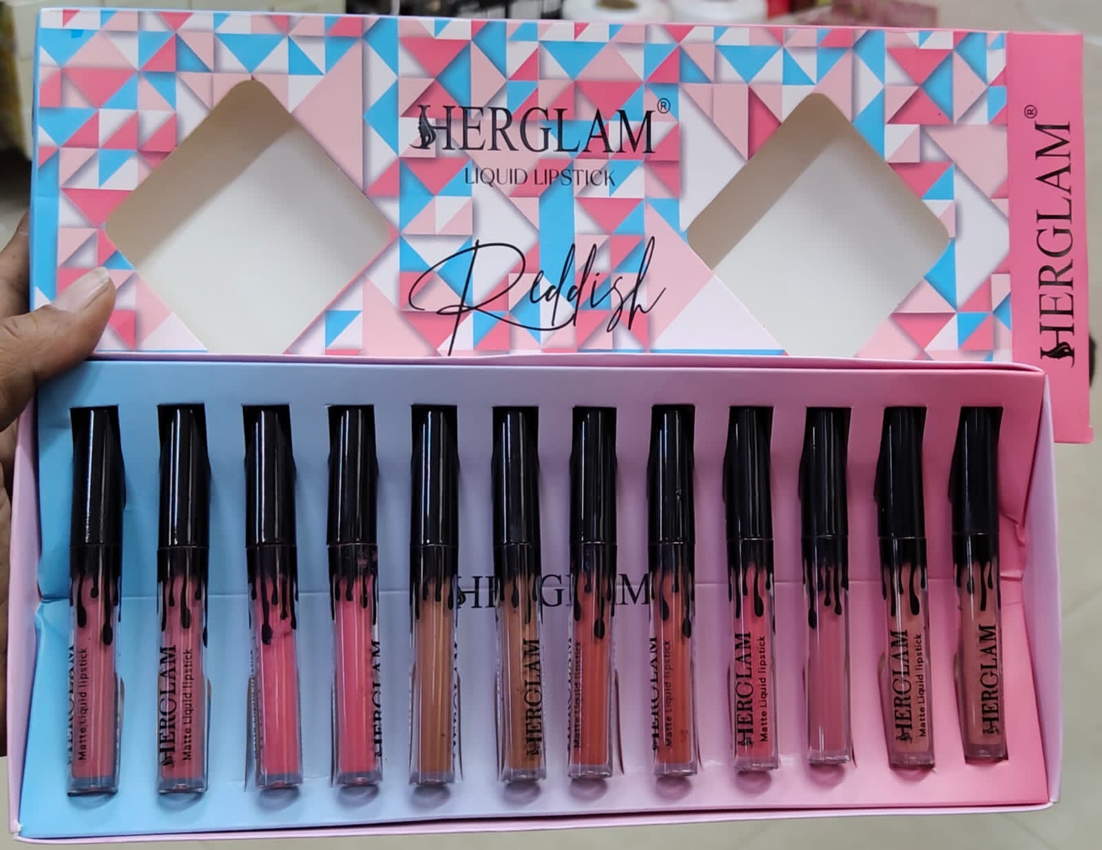 HERGLAM Liquid Lipstick Set | Matte Finish Premium Combo (12 Shades)