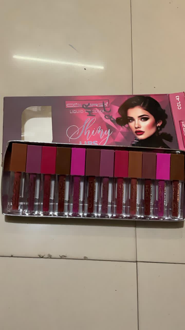 Liquid Lipstick Combo Set | 12 Shades Long Lasting Matte/Glossy