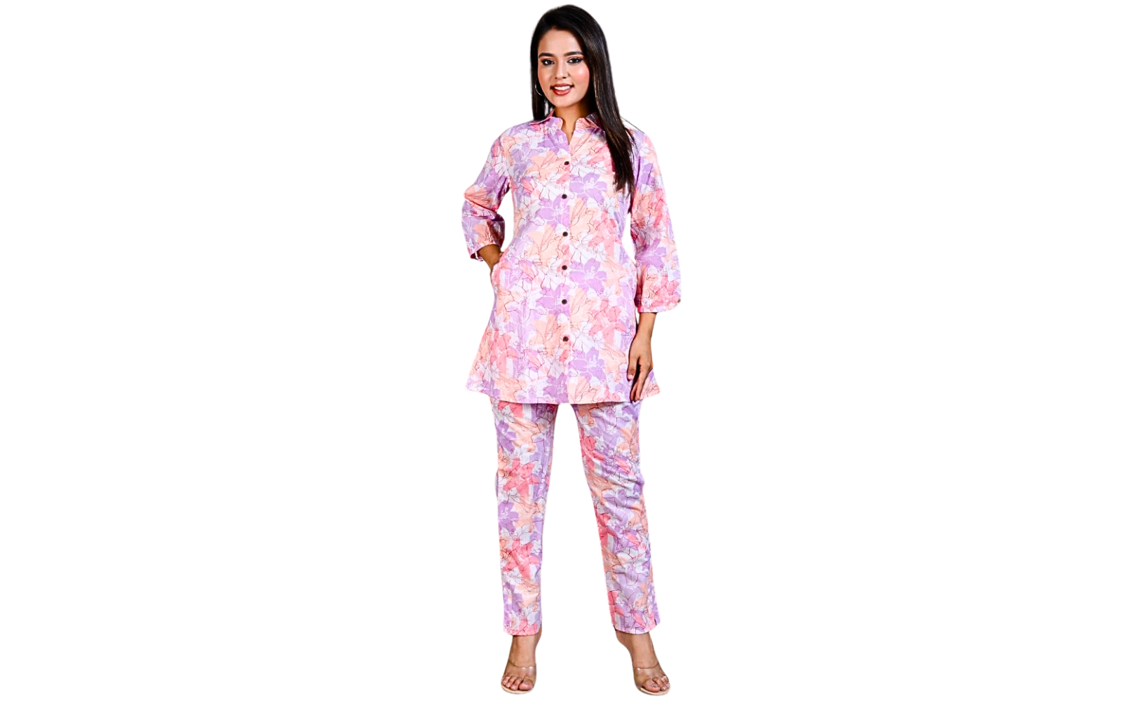 Women’s Printed Co-Ord Set | Stylish Kurti & Pant Combo