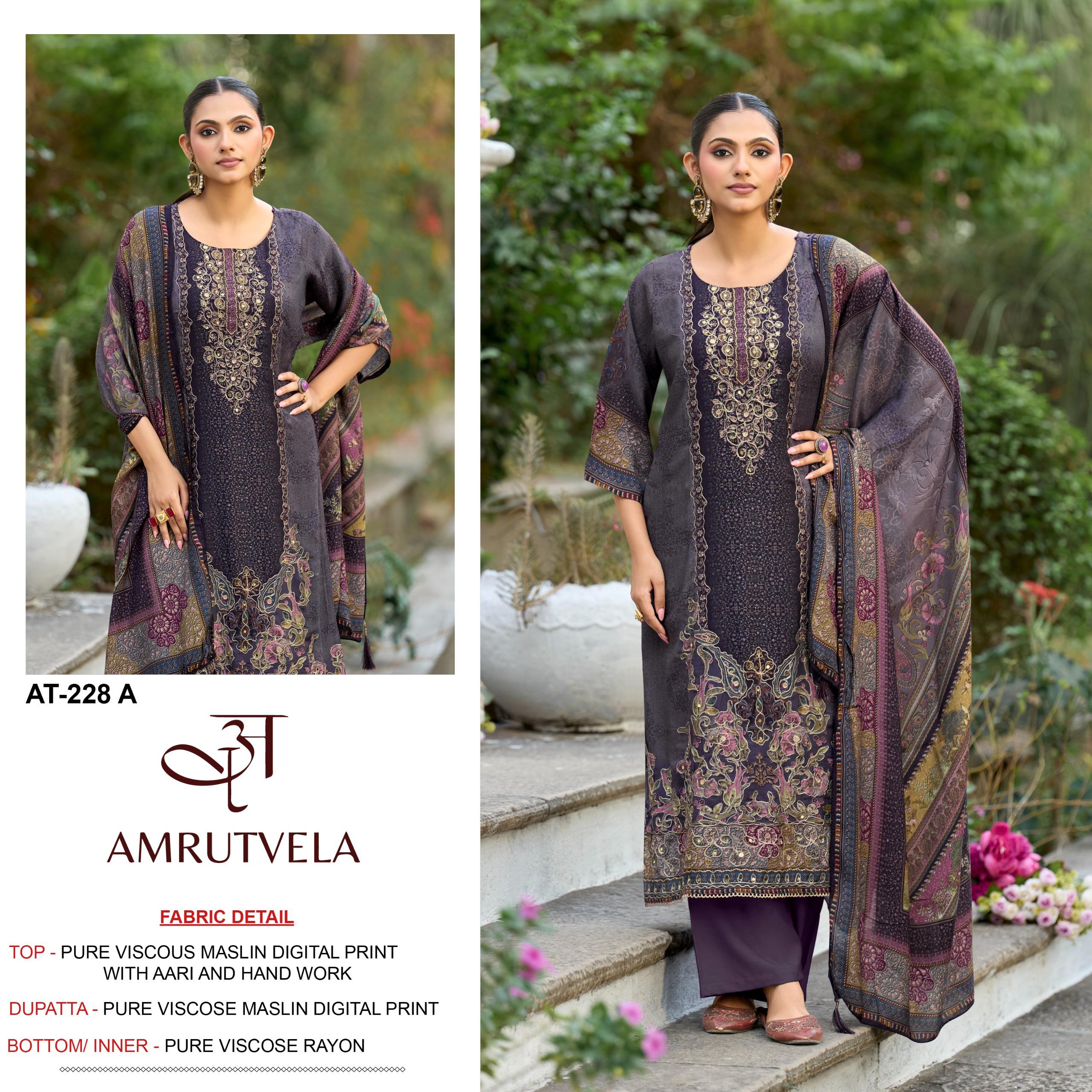 Pure viscous Maslin digital print with aari and hand work*     Dupatta *pure viscose Maslin digital print*