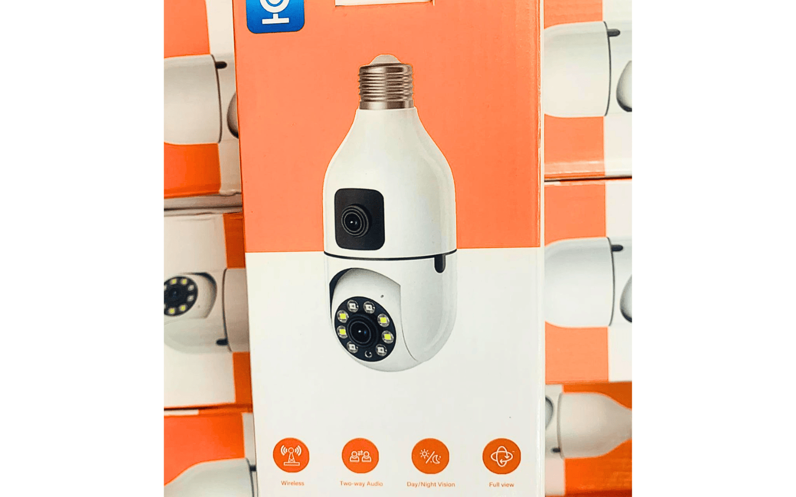 Wireless Bulb CCTV Camera (360° Security Camera with Night Vision)