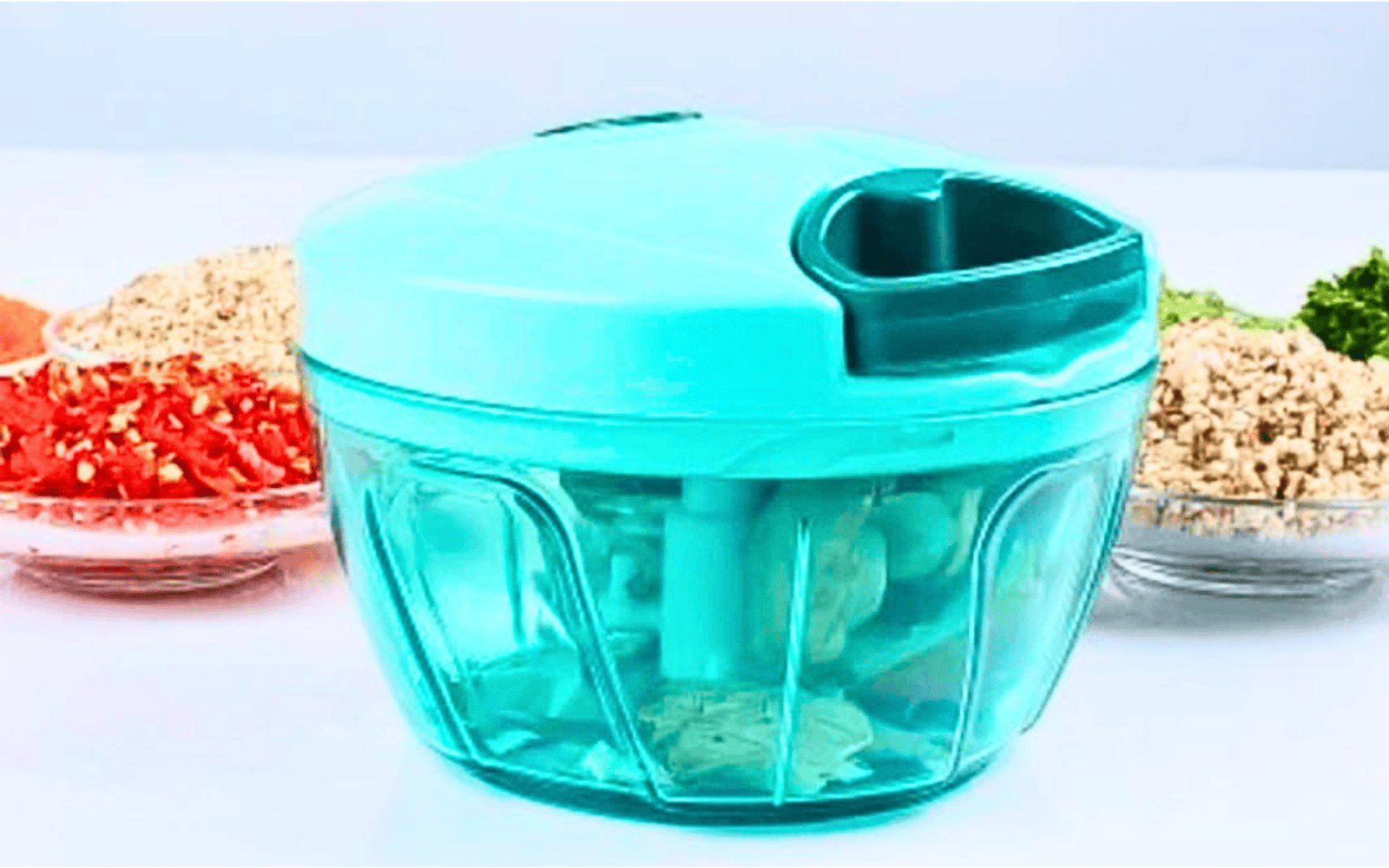 Manual Hand Push Vegetable Chopper (Multi-Purpose Kitchen Cutter)