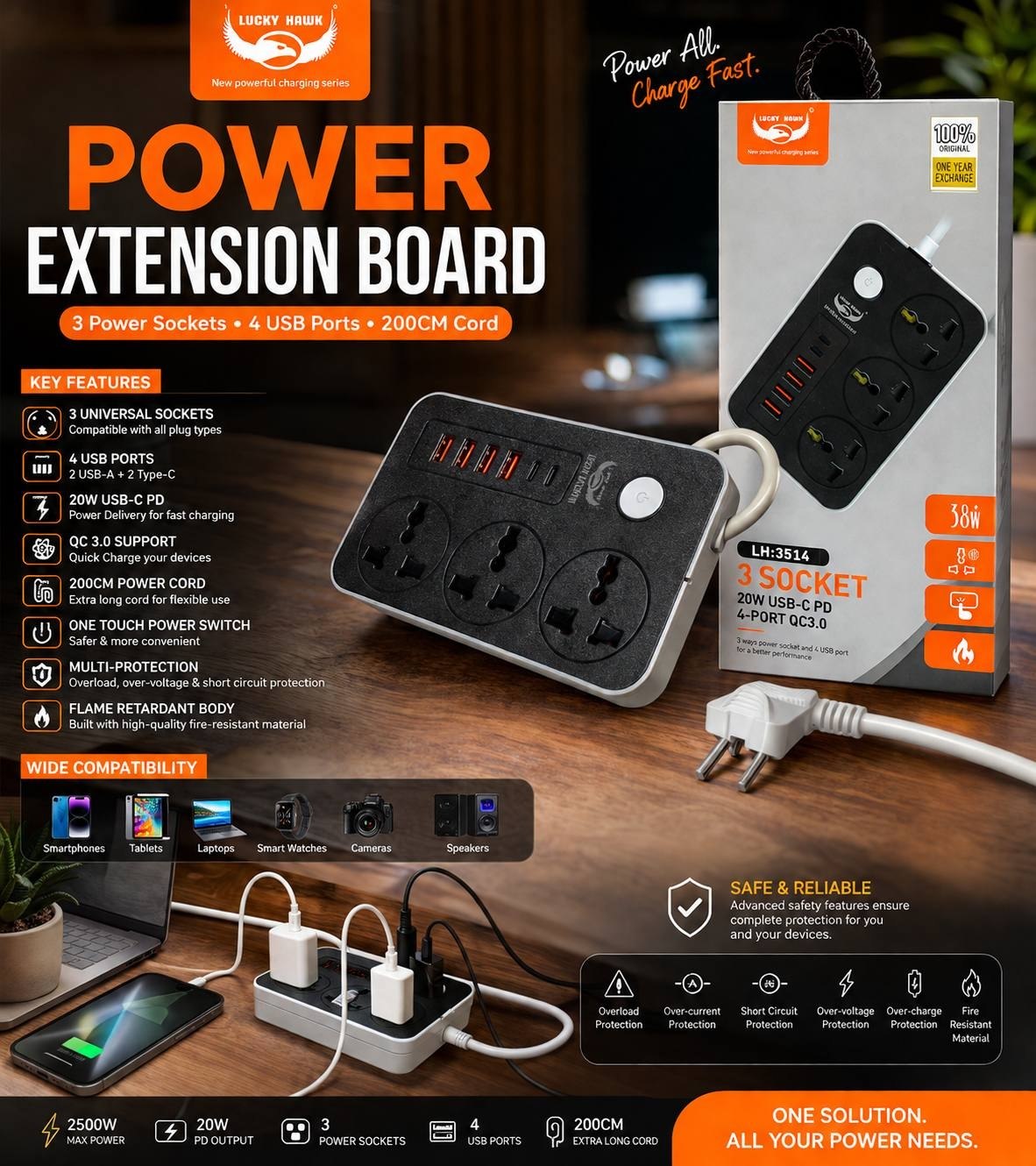 Power socket extension