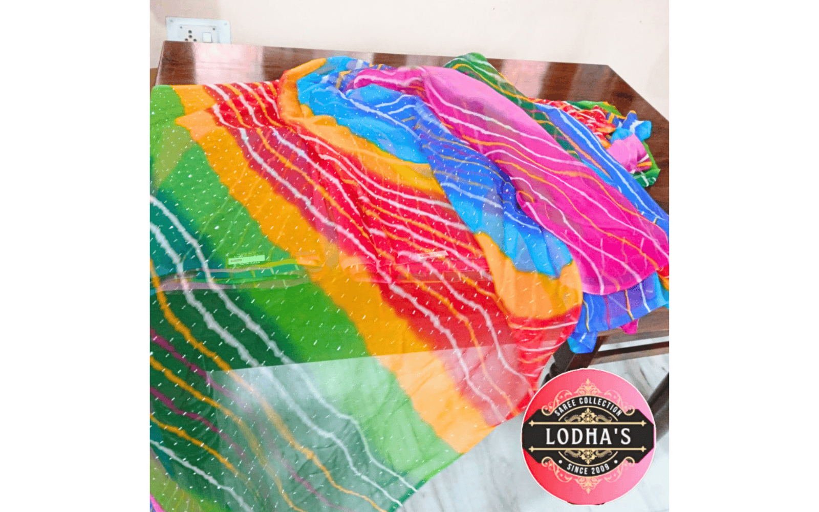 Multicolor Stripe Designer Saree (Trendy Collection)