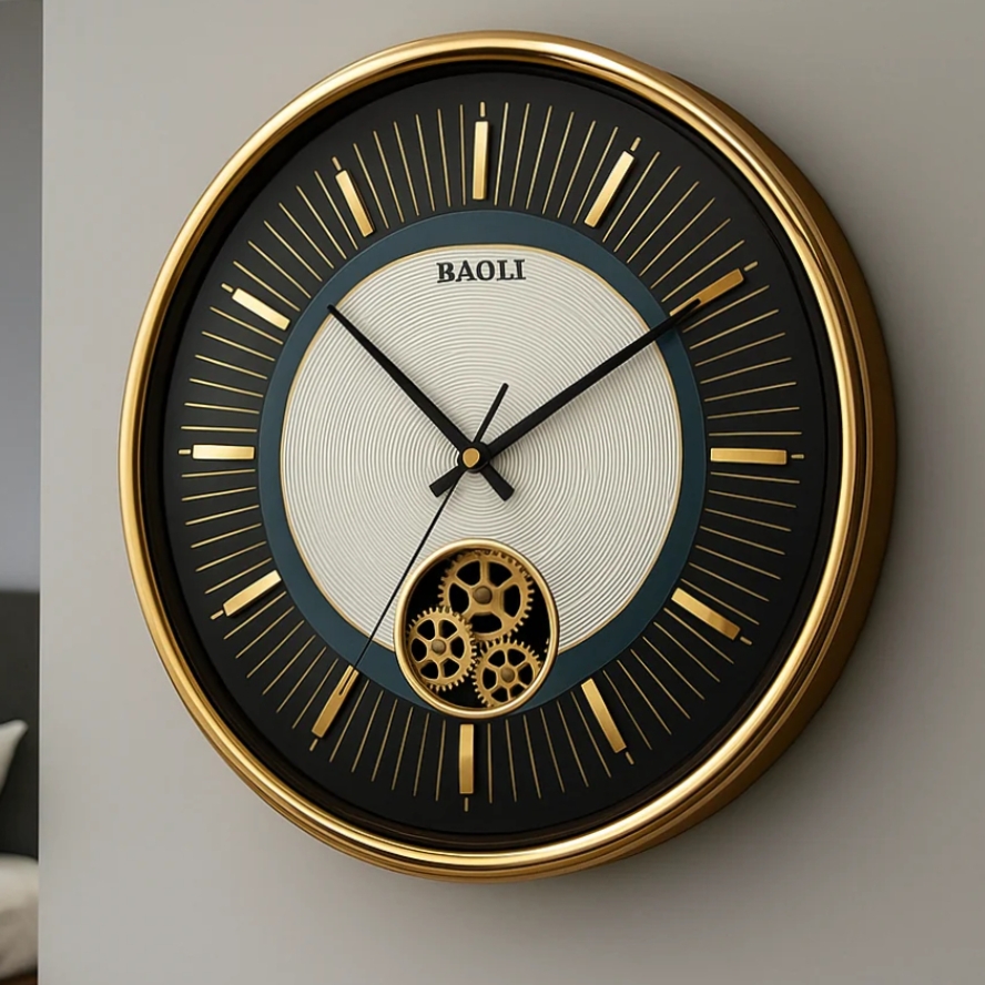 Luxury Baoli Mechanical Gear Clock