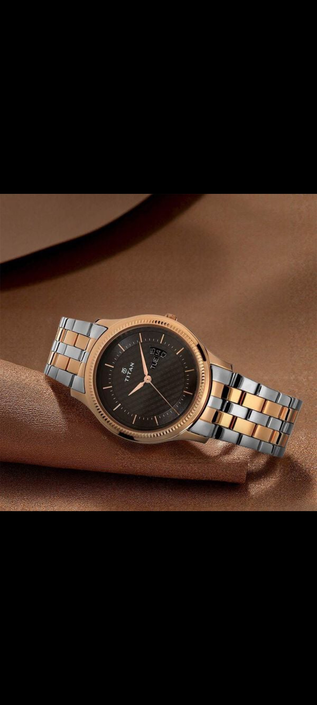 Titan Neo Workwear Men’s Two-Tone Watch with Anthracite Dial