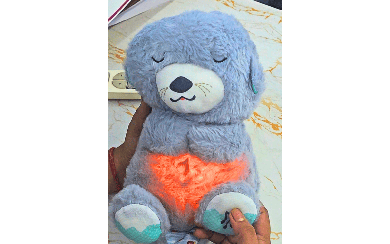 MOROVIK Teddy Bear Sound Toy with Light and Music for Kids Stuffed Animal Plush Toys 1-5 Years Boys Girls Birthday Gift (Multi)