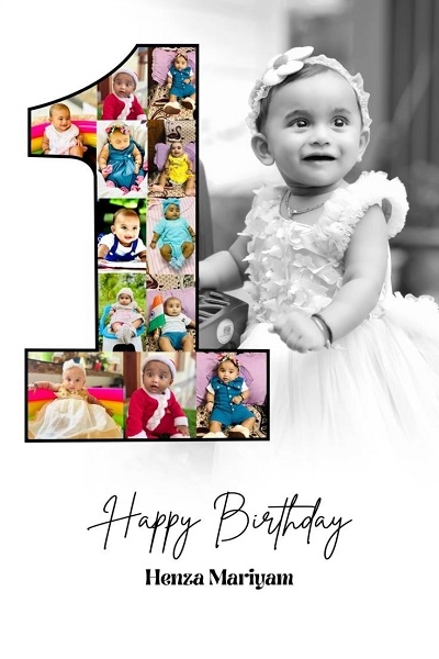 BIRTH PHOTO FRAME 1 to 12 Month