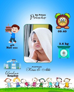 BIRTH PHOTO FRAME 1 to 12 Month