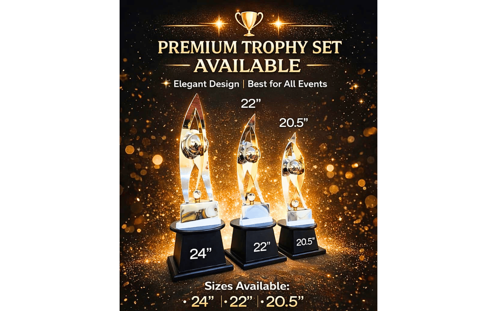Premium Modern Trophy Set – Elite Series