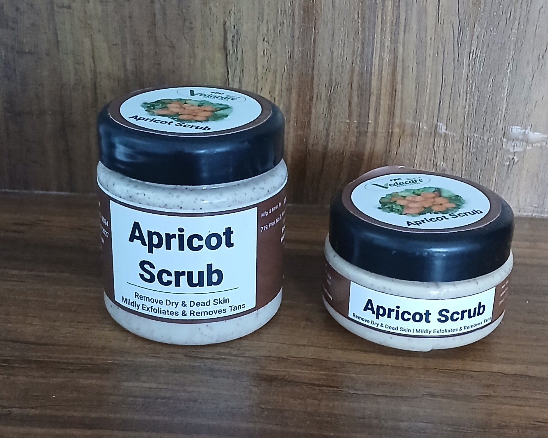 Apricot seed scrub