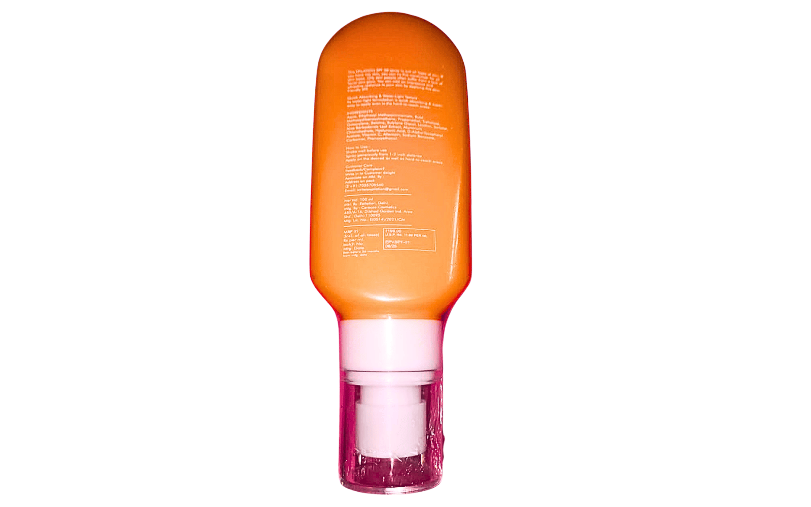 Epilation SPF 50 Broad Spectrum Sunscreen Spray (100ml)