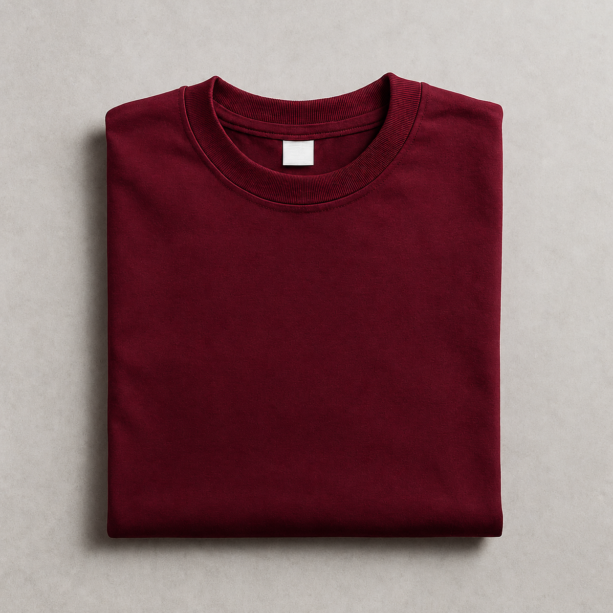 Men’s Cotton Round Neck T-Shirt – Maroon