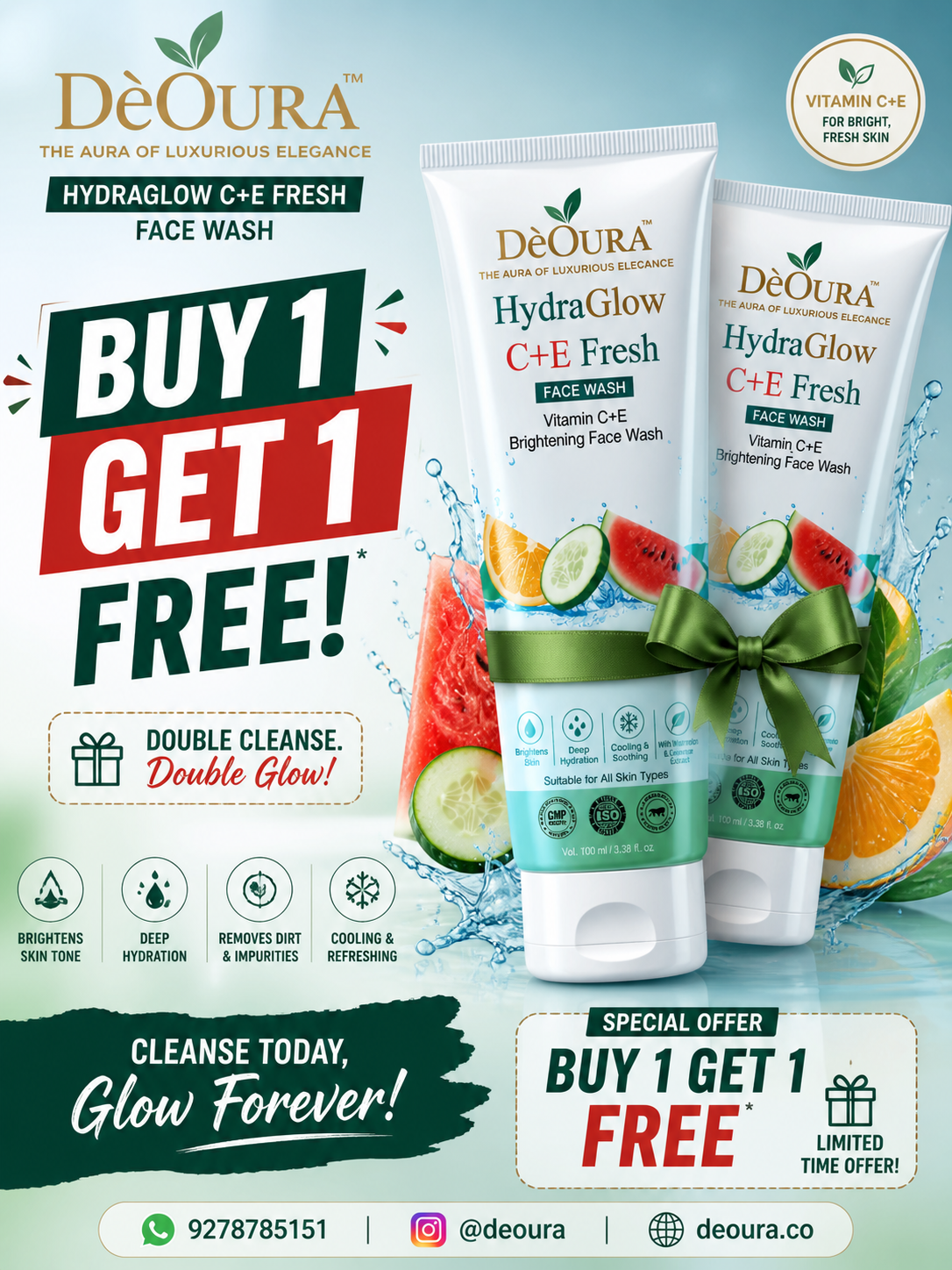 HydraGlow C+E Fresh (Face Wash)