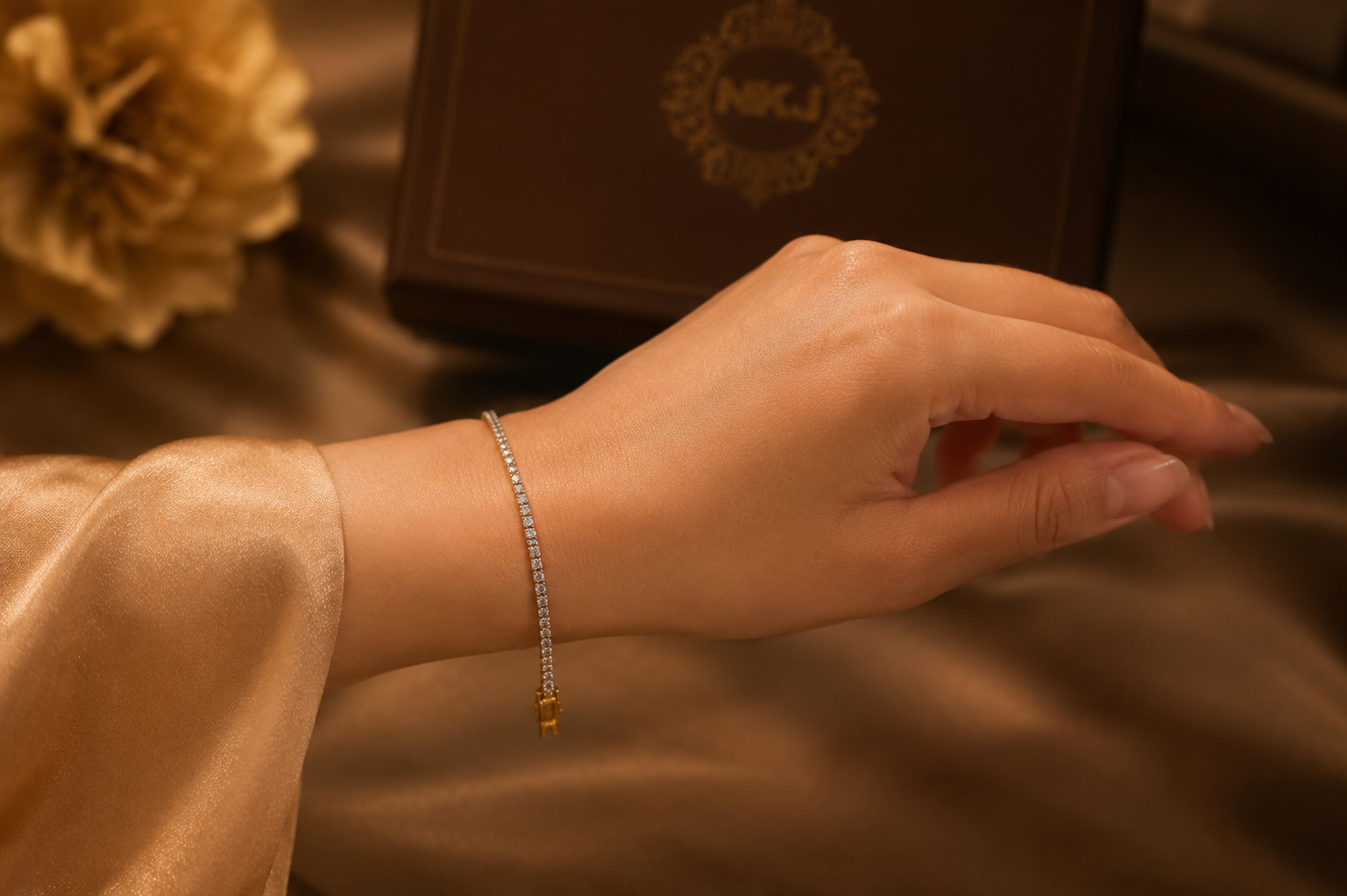Forever Gold Bracelet BST8 (WEIGHT-2.420)