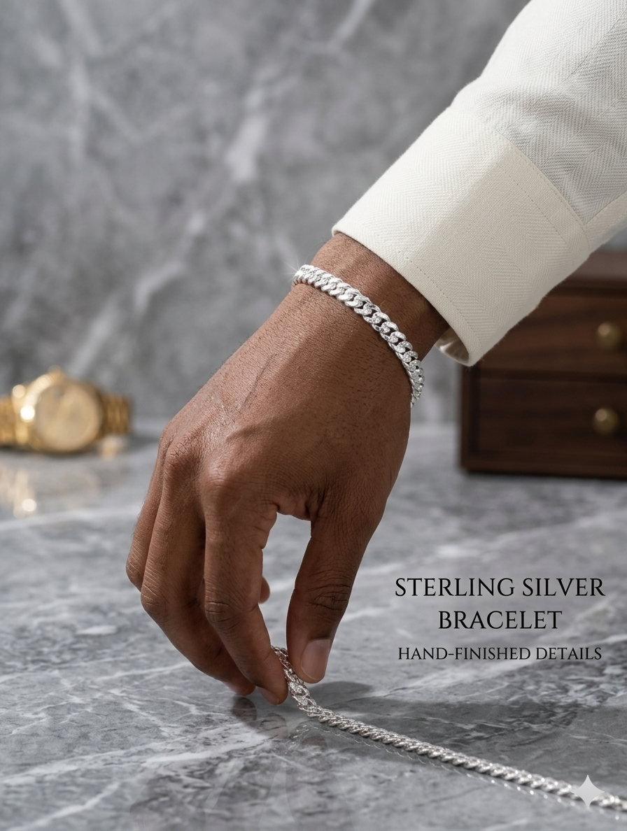 MEN'S SILVER BRACELET SRB7
