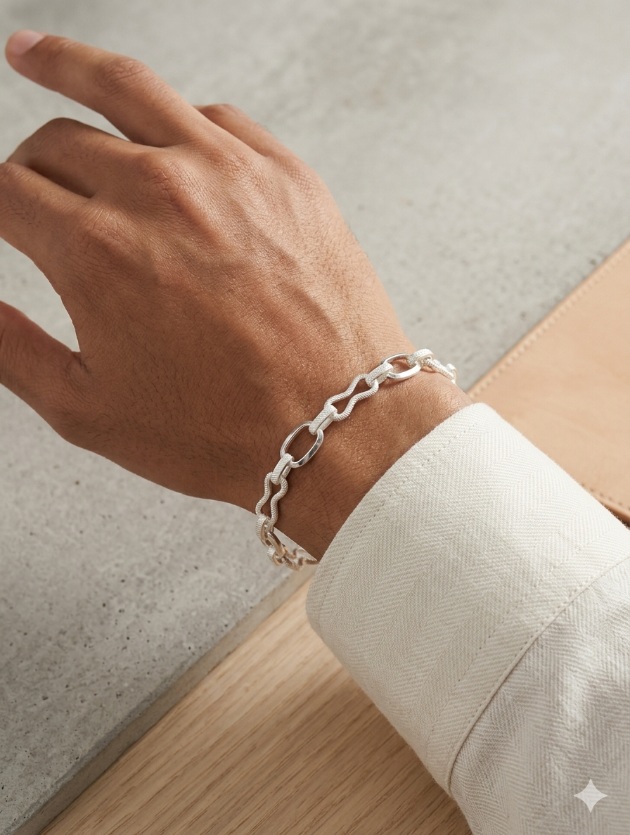 MEN'S SILVER BRACELET SBA20