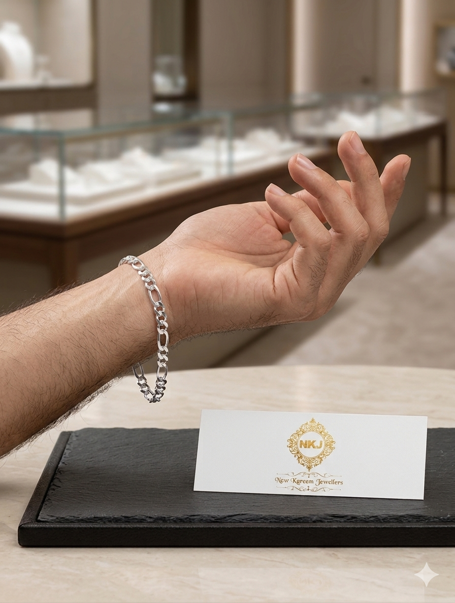 MEN'S SILVER BRACELET SRB21