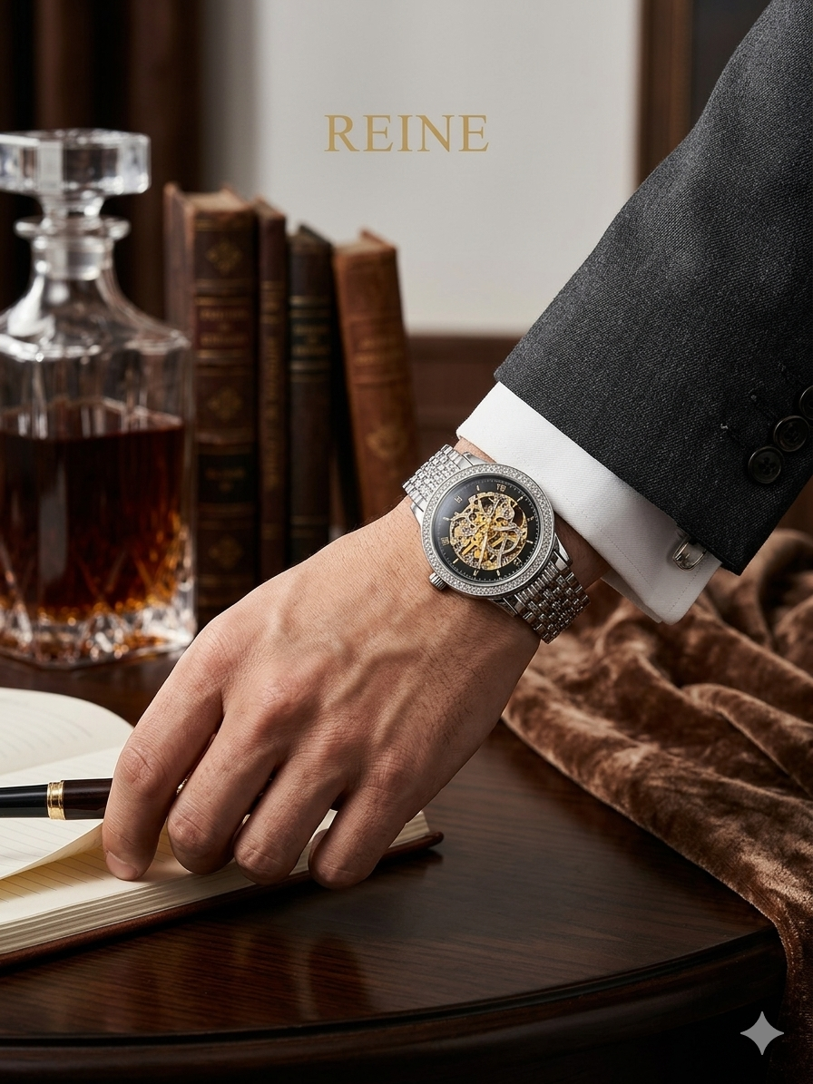 SILVER MEN'S WATCH