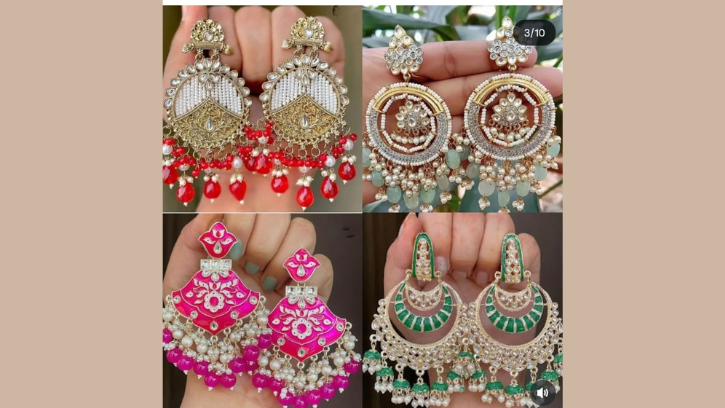 Vibrant Meenakari Fusion Earrings – Colorful & Chic ✨