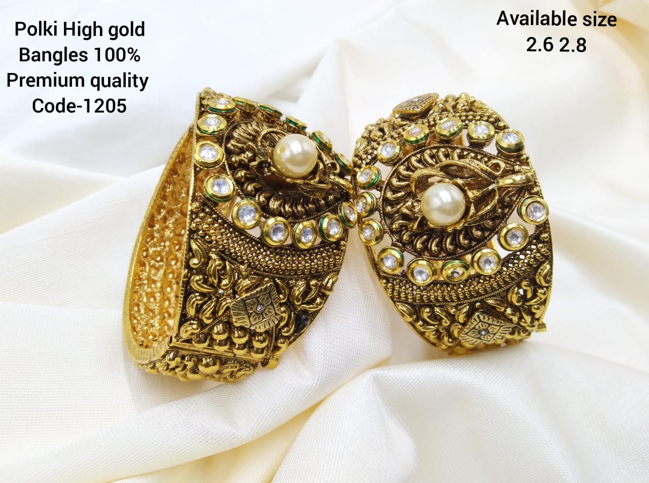 Traditional Heritage Gold Tone Bangles