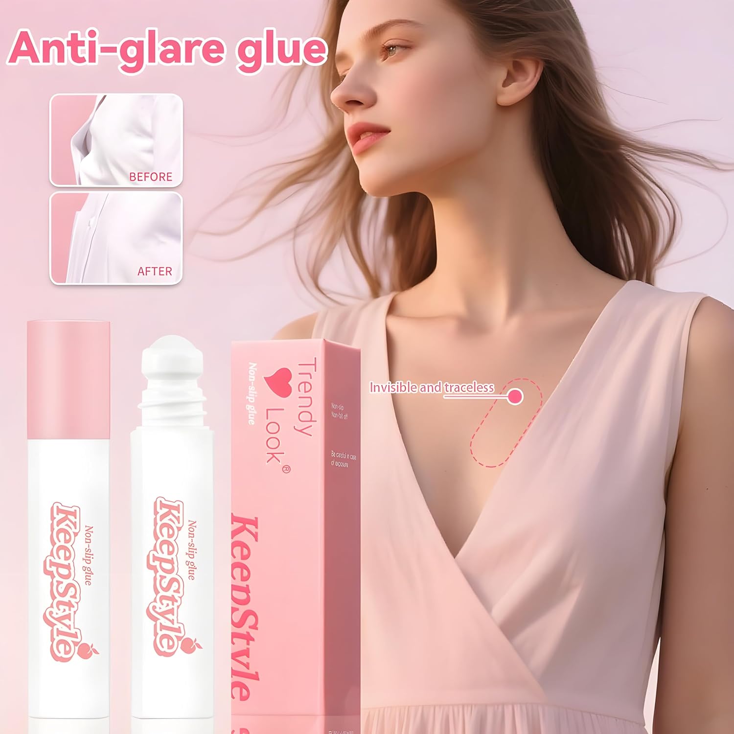 KeepStyle Anti-Slip Roll-On Body Glue