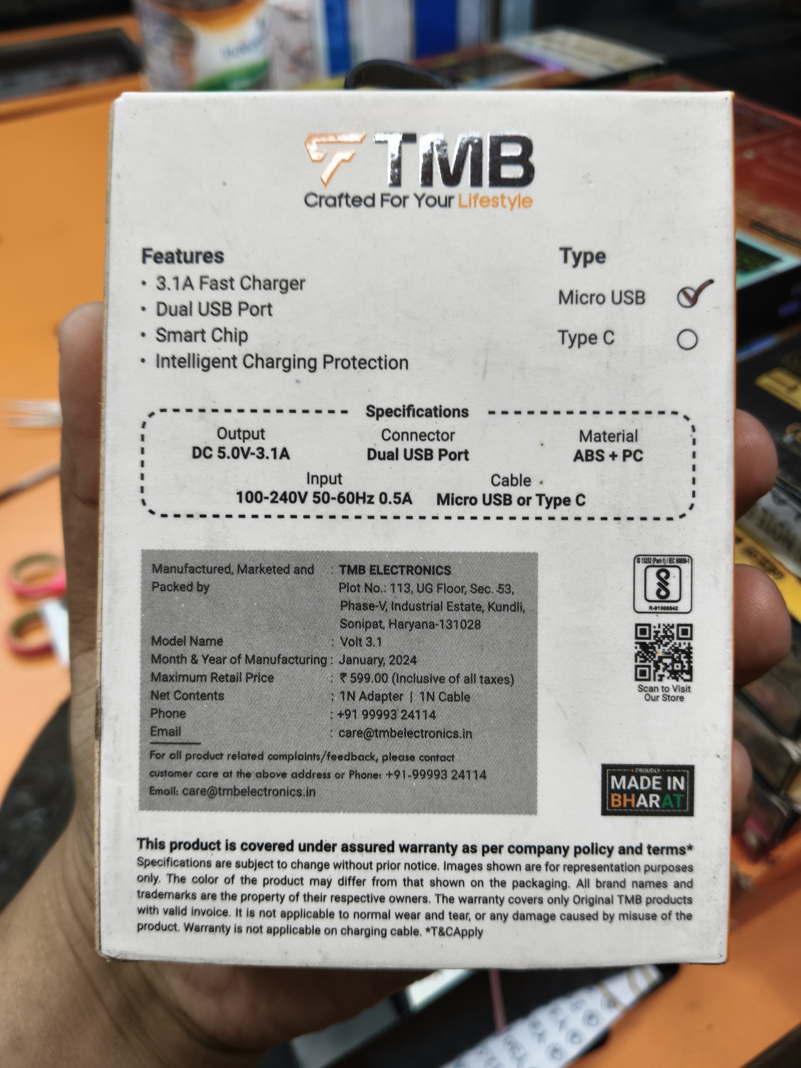 20W Fast Charger by TMB