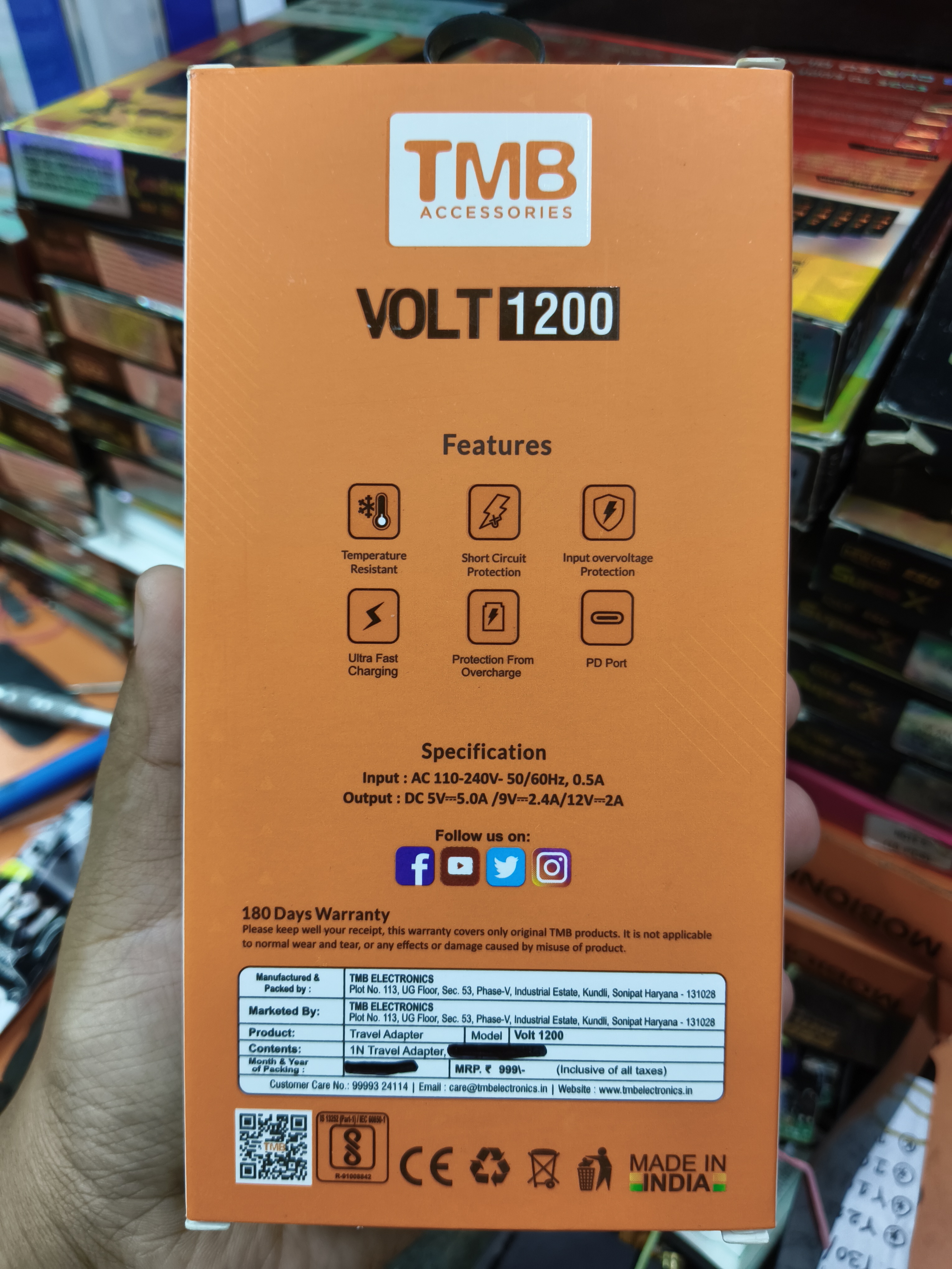 20W PD Fast Charging 5.0A & Volt 1200 Technology
