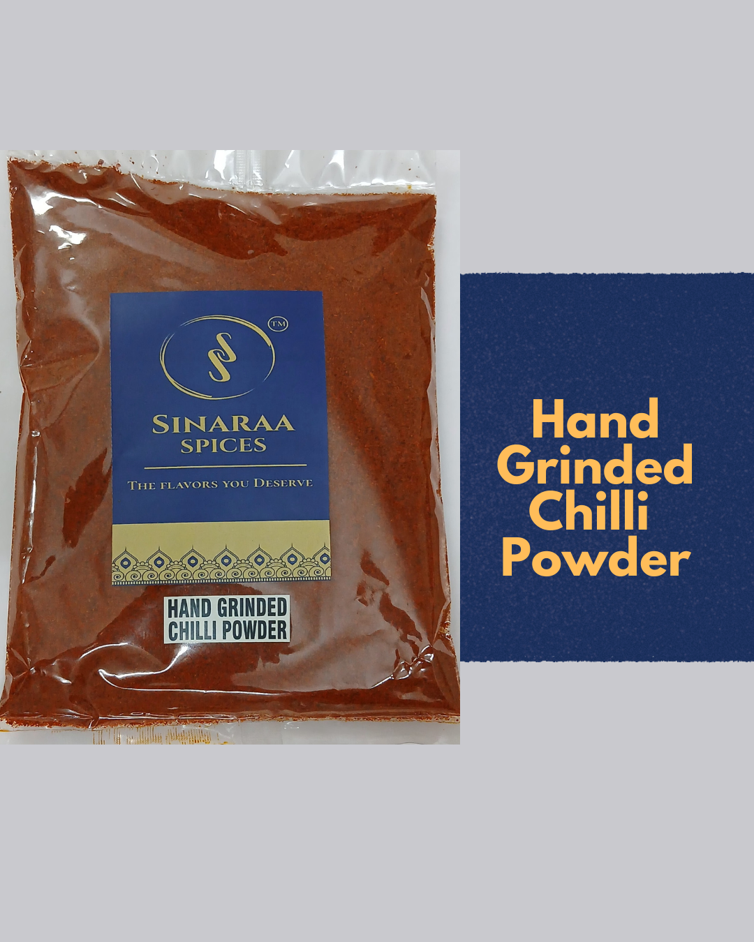 Traditional Hand-Ground Chilli Powder | Mustard Oil Seasoned | Authentic Homemade Style | 500g