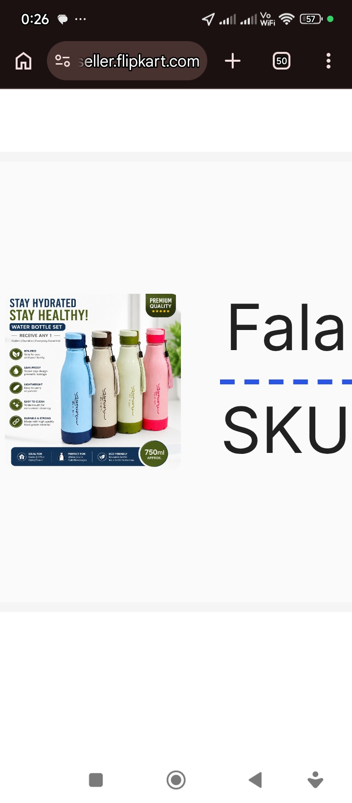 Fridge Water Bottle