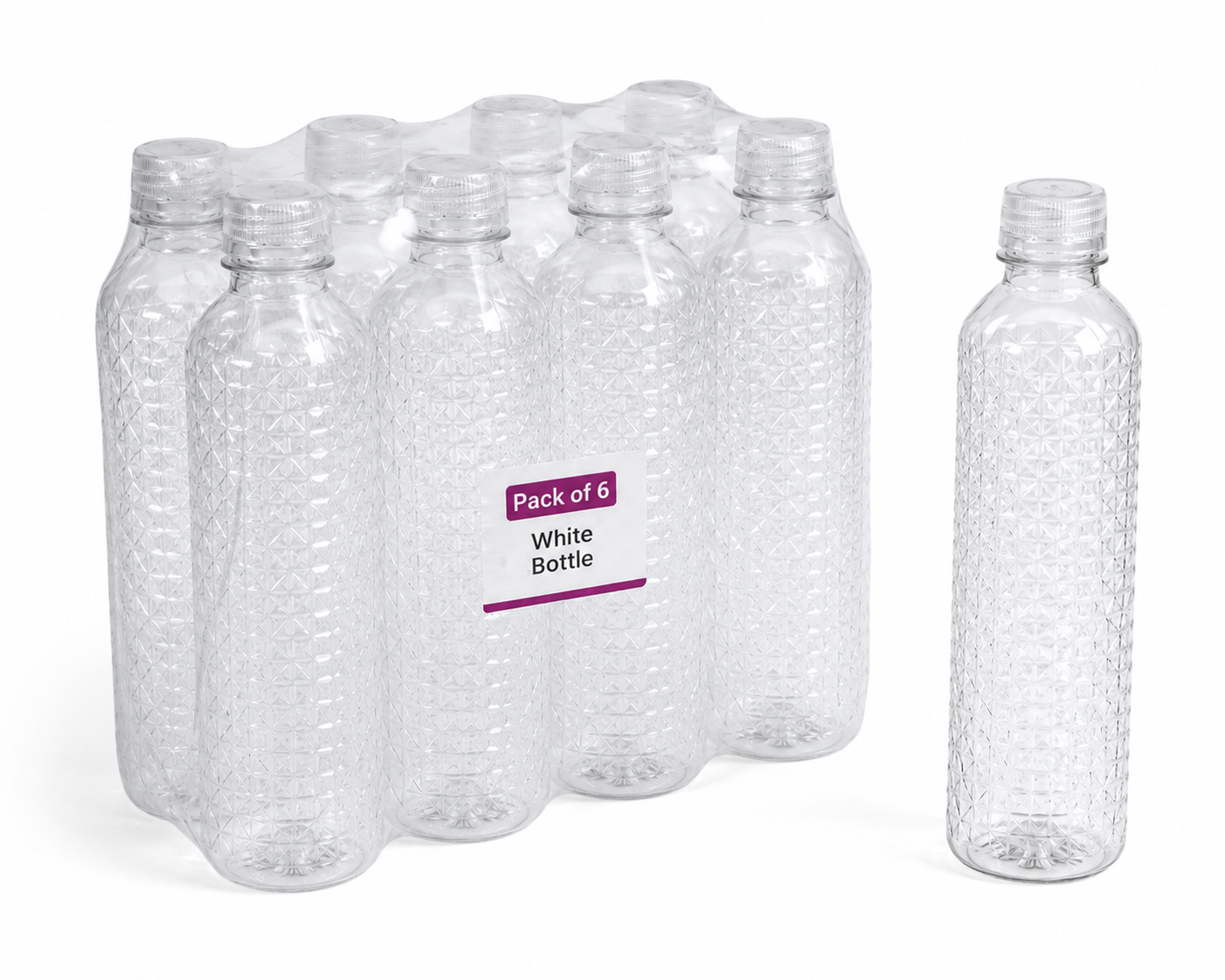 Premium Fridge Water Bottles – Pack of 6