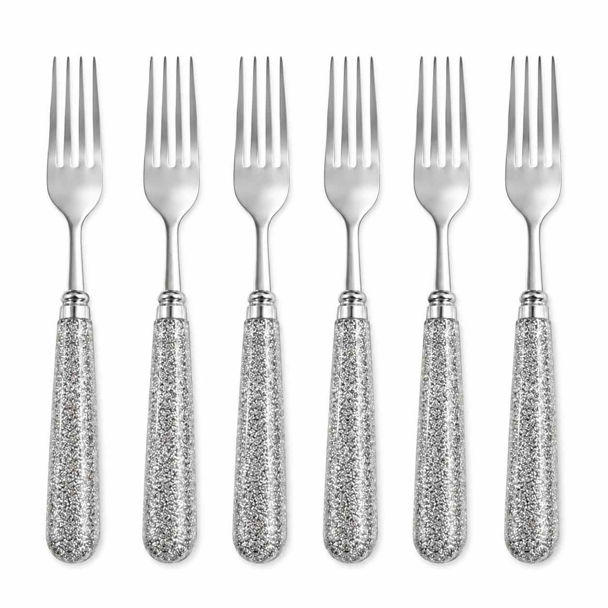 Multicolore fork and spoon pack of 6