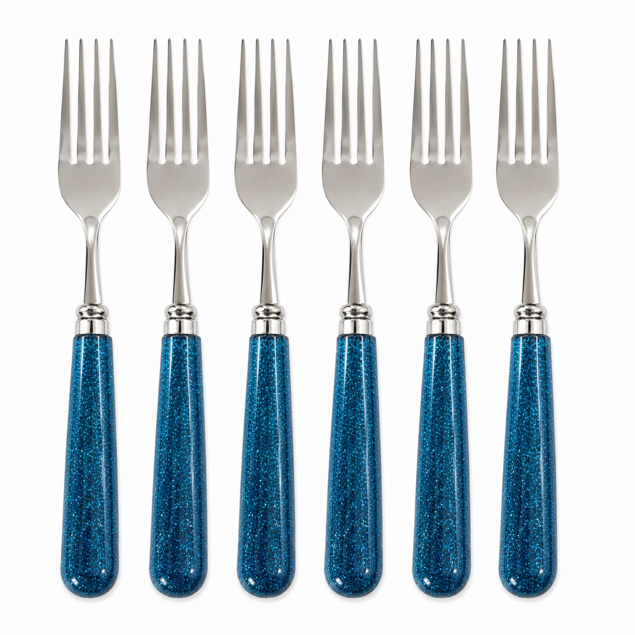 Multicolore fork and spoon pack of 6