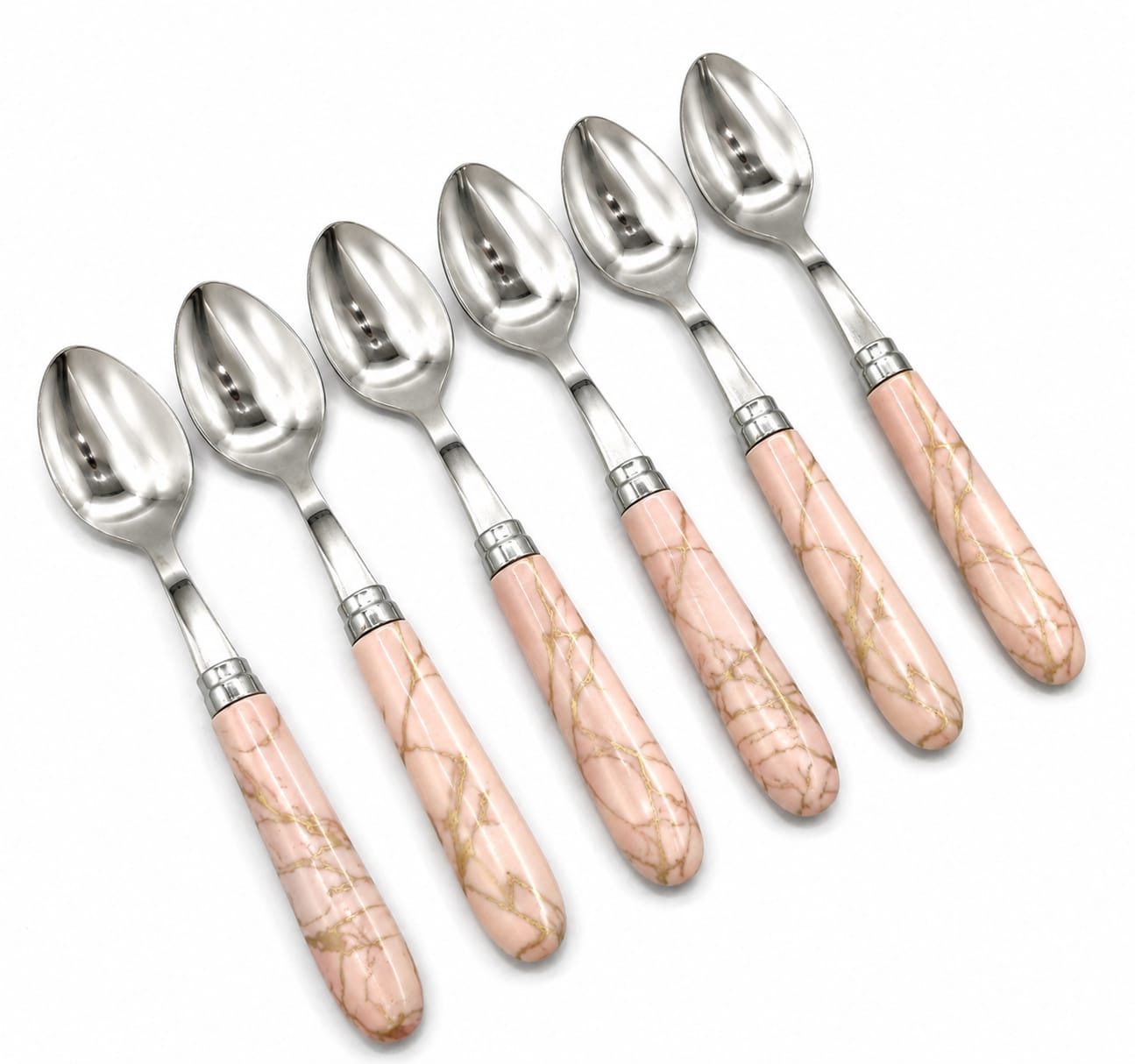 Multicolore fork and spoon pack of 6