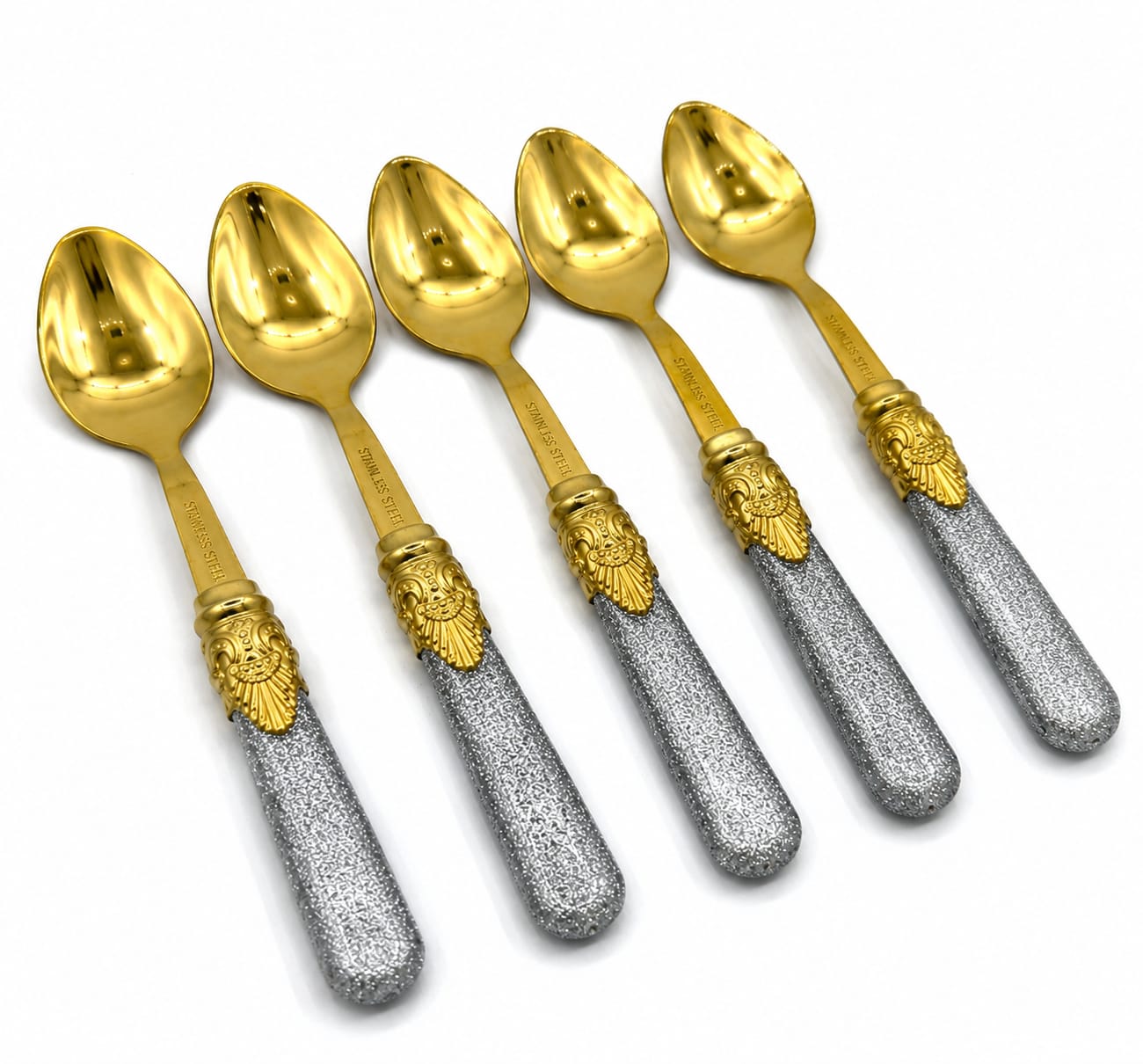 Multicolore fork and spoon pack of 6