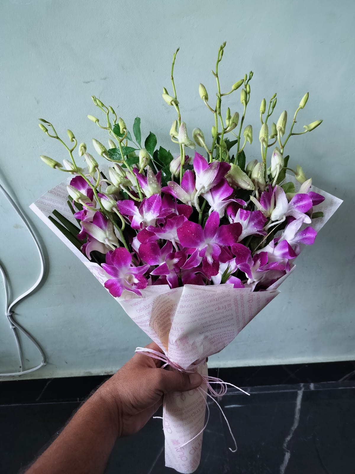 Purple Dendrobium Orchid Bouquet