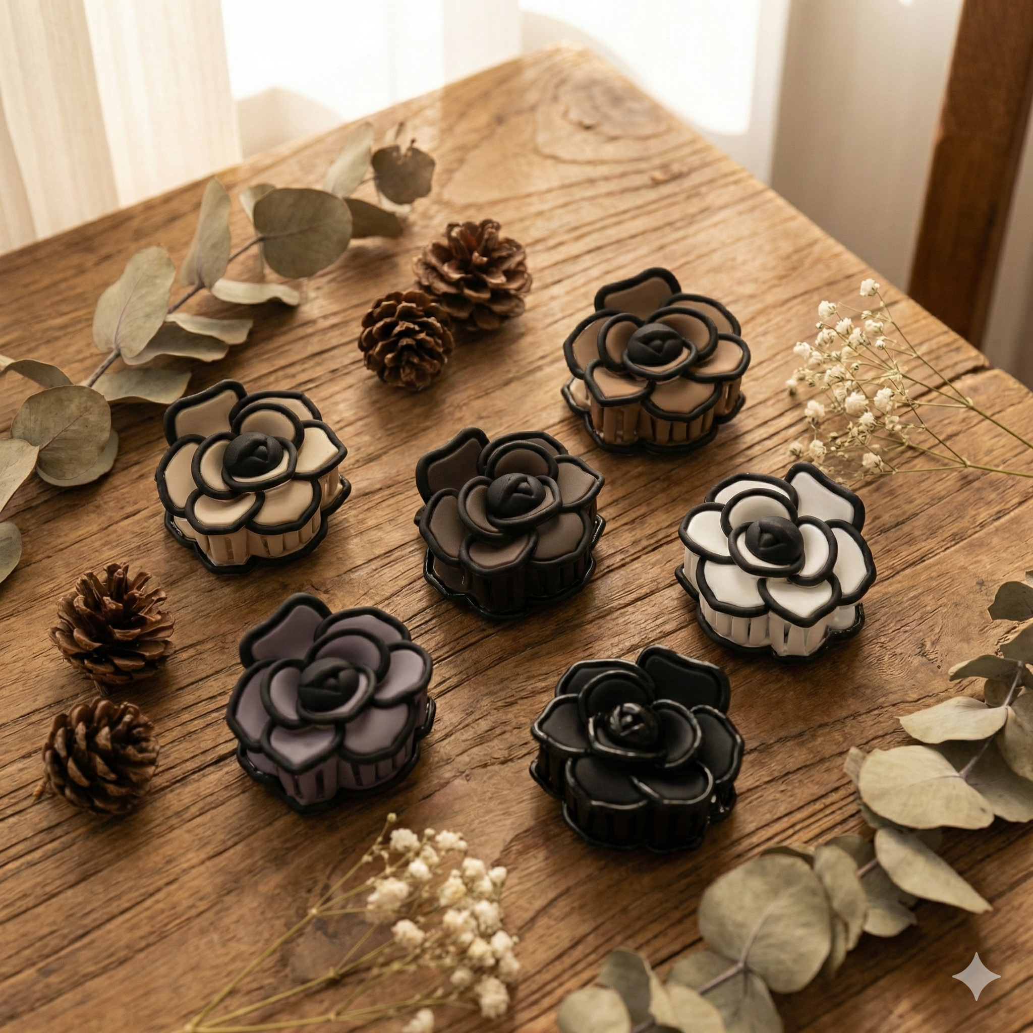 Korean rose hair claws