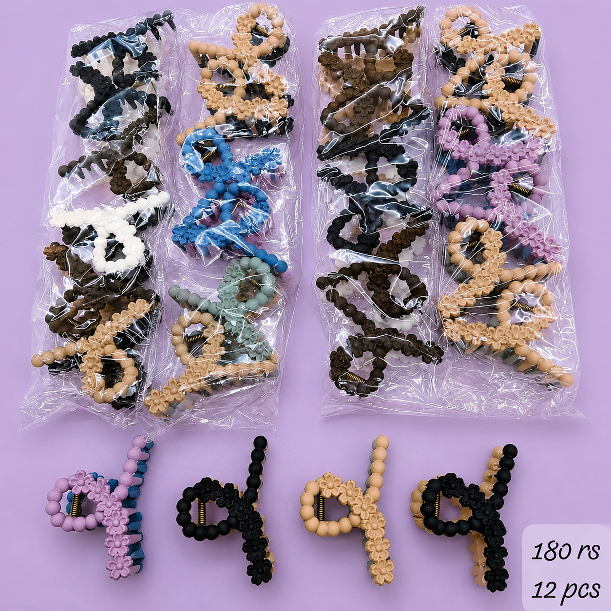 Infinity shape dual colour claws