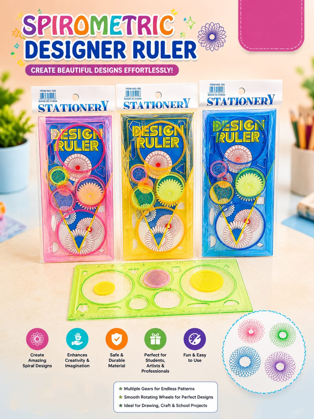 Designer ruler scale