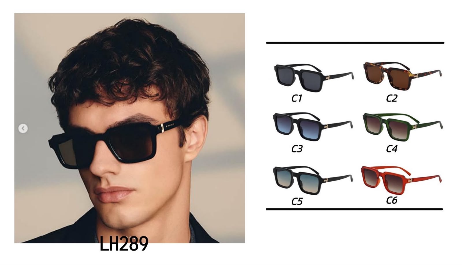Men's Classic Square Frame Sunglasses