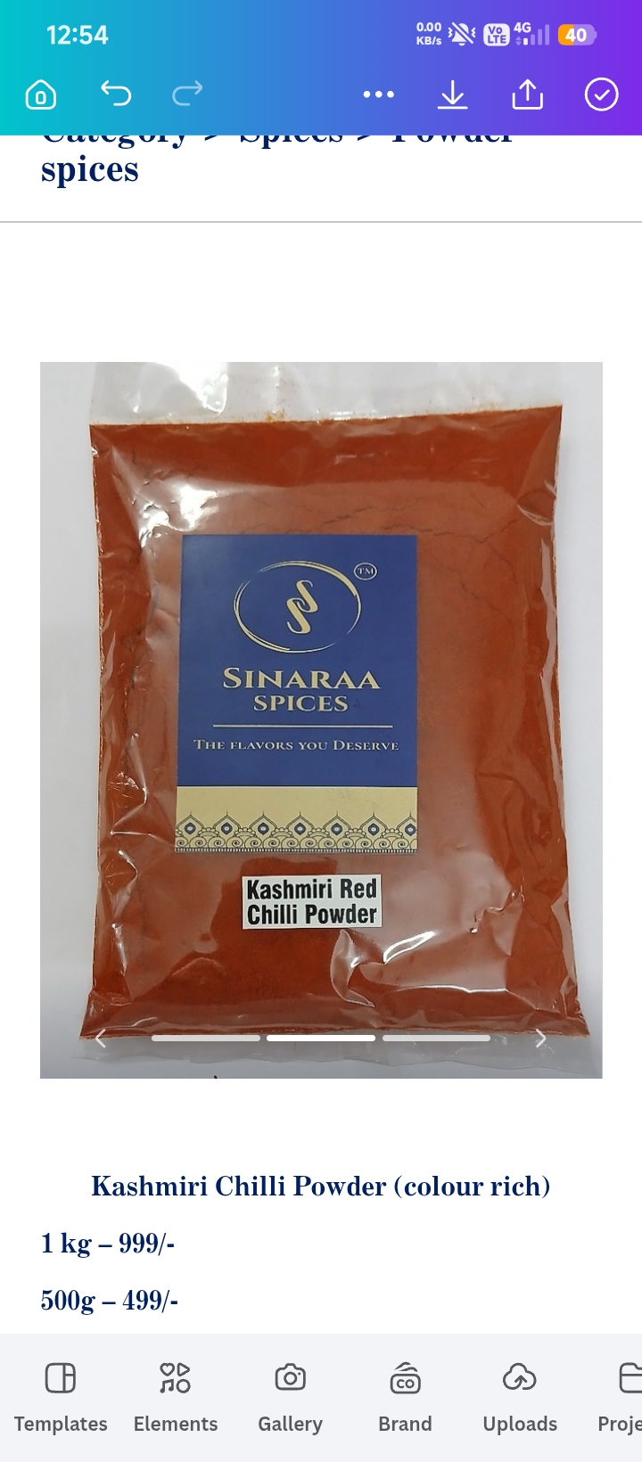Chilli powders